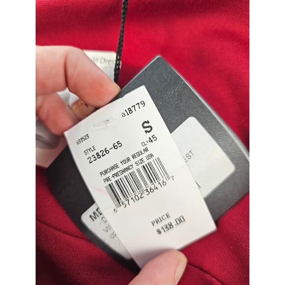 NWT Reese Red Maternity Shift Dress Pietro Brunelli nursing S professional work - Picture 8 of 14